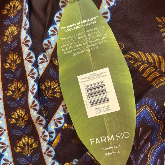 FARM Rio Floral Wrap Mini Dress SM - Picture 9 of 15